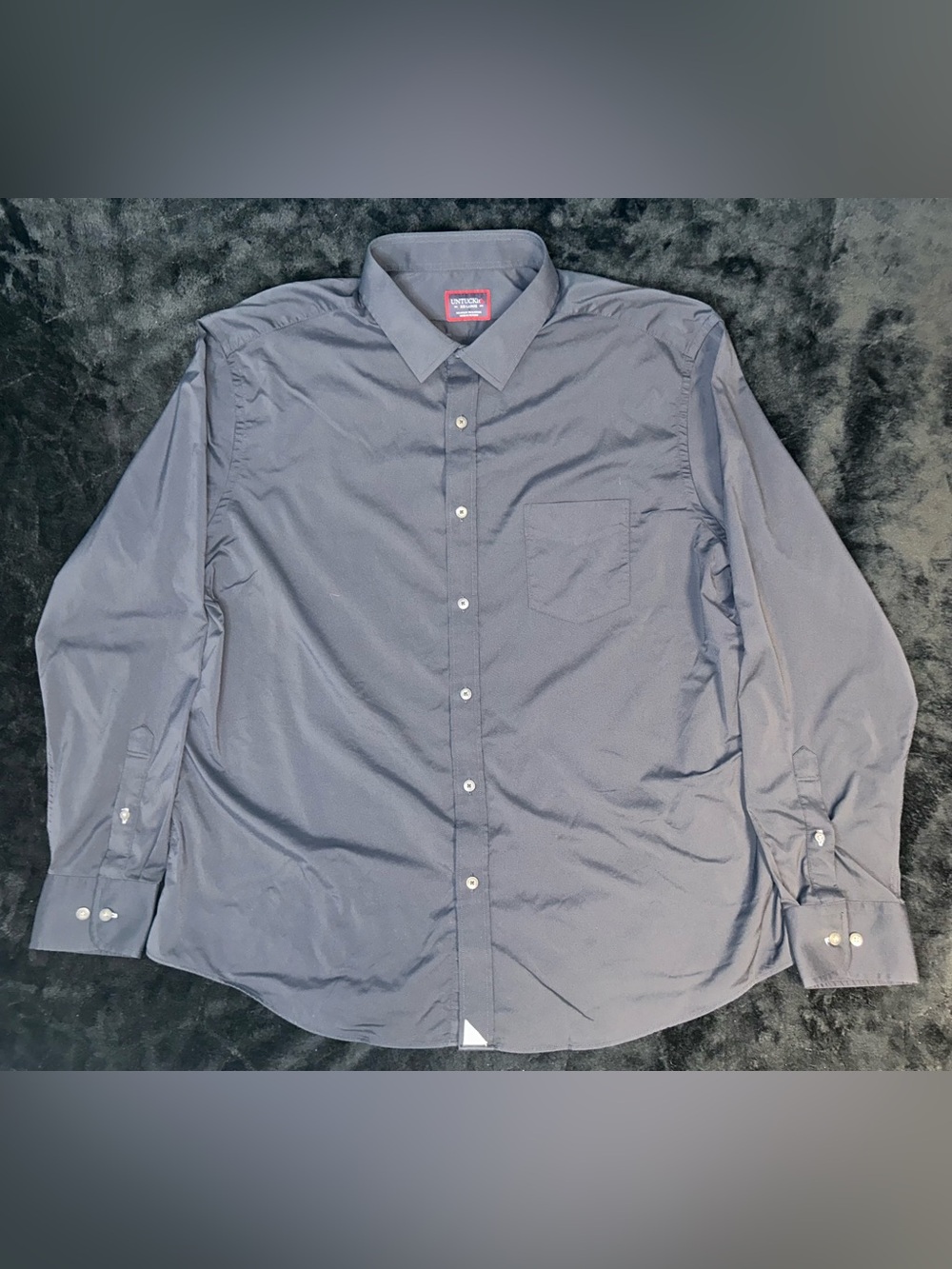 UNTUCKit Shirt Mens 2XL Black Gironde Long Sleeve Button Up Stretch Performance